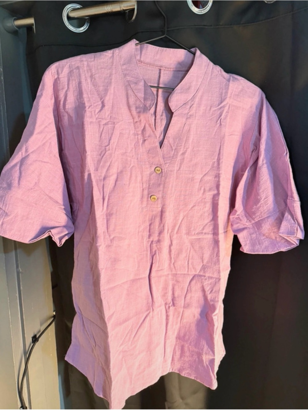 Women’s Pink Short-Sleeve blouse